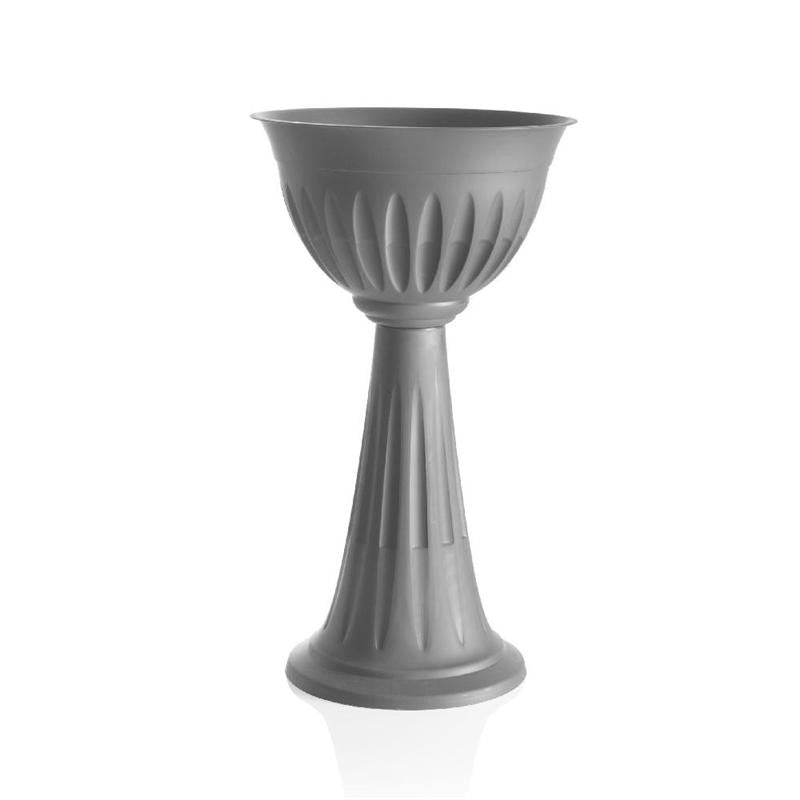 Colonne de fleurs Bama Alba cm. 43x74,5h lt. 20 jardinières en plastique gris Home 31903