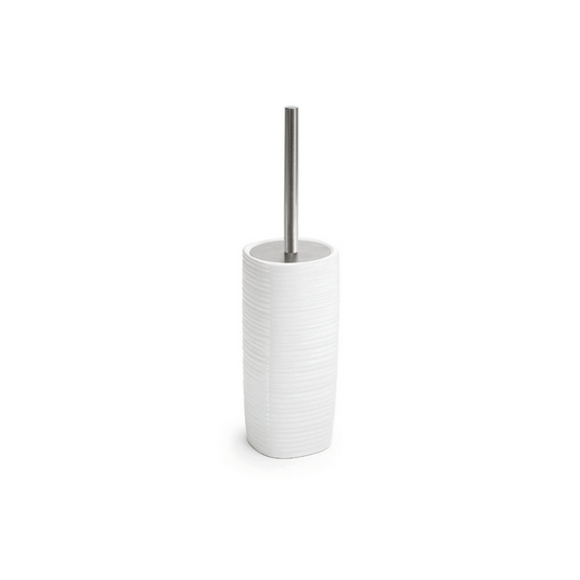 Porte-brosse de toilette en céramique blanche Kelly