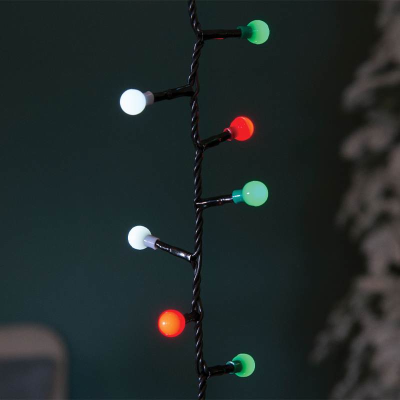 Lumières de Noël Cerise 500 led 11m multicolore