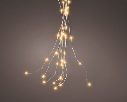 Lumière de Noël extérieure et intérieure, coloris blanc chaud, L 190 cm, 640 LED