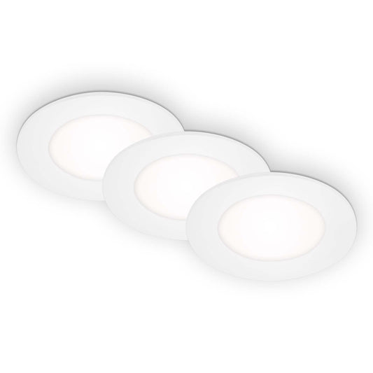 Luminaire encastré LED Ø 8,6 cm 3x3W 350lm blanc