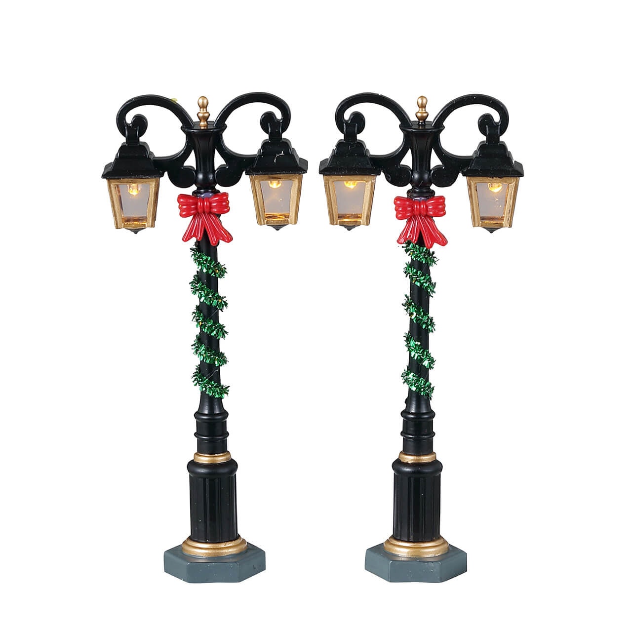 Lemax Splendid Lights Set Of 2 - Ensemble de lumières splendides, 2 pièces pour le village de Noël