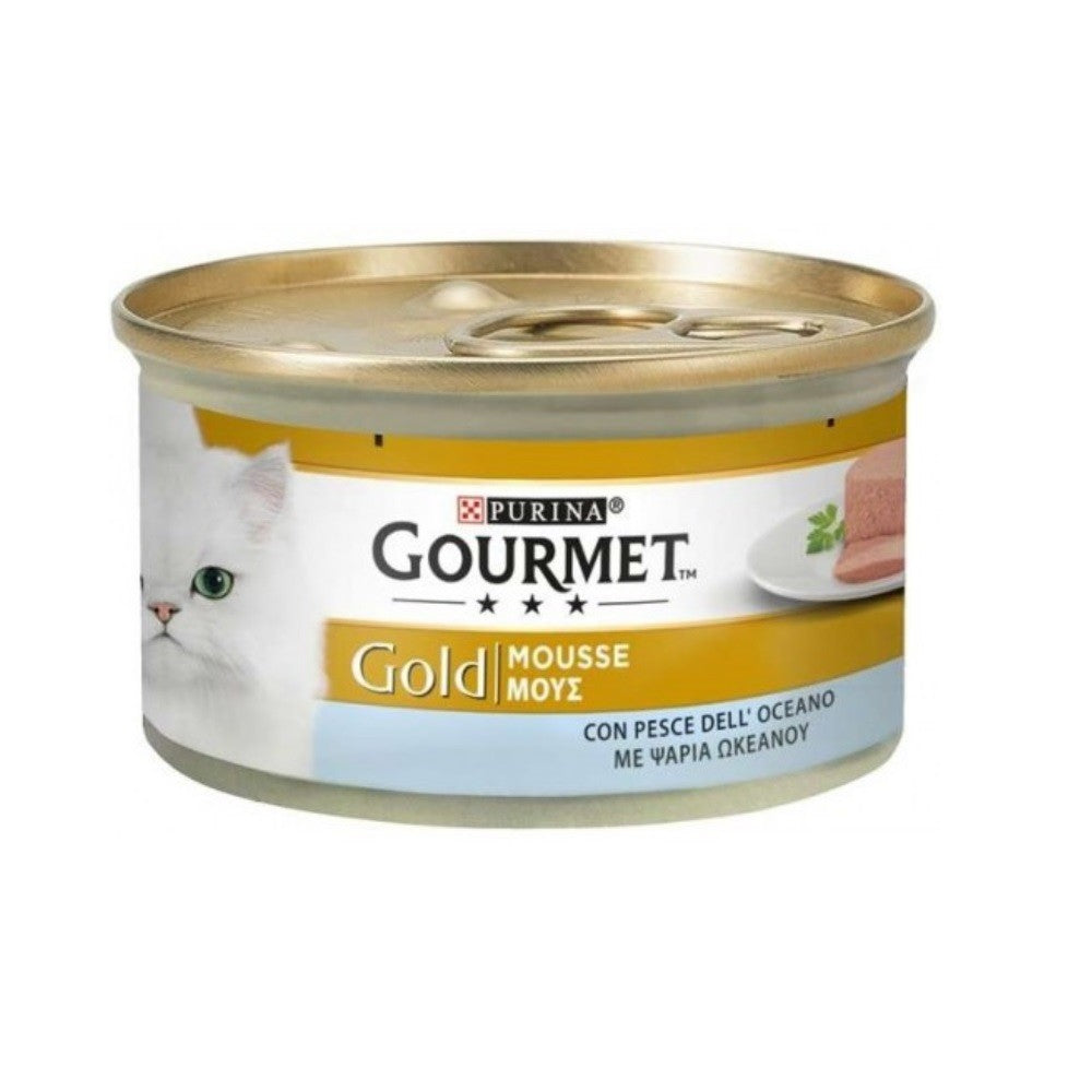 Mousse Gourmet Gold au Poisson de Mer Purina 85 grammes