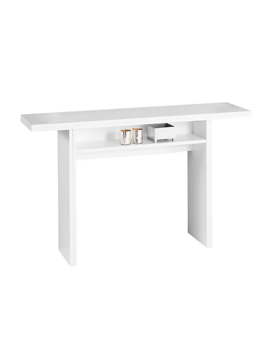 Table console extensible Oplà blanc