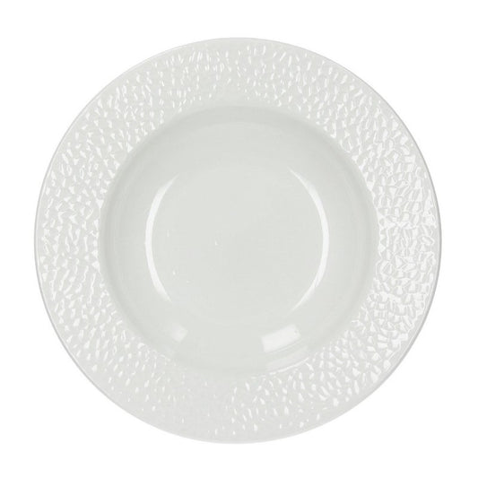 Assiette creuse en porcelaine GOLF blanche diamètre 22 cm