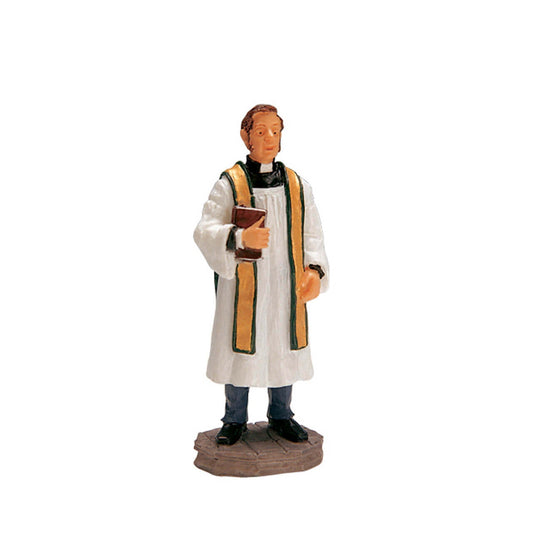 Lemax Reverend Smythe - Reverend Smythe Décoration de jeu d'hiver pour village de Noël