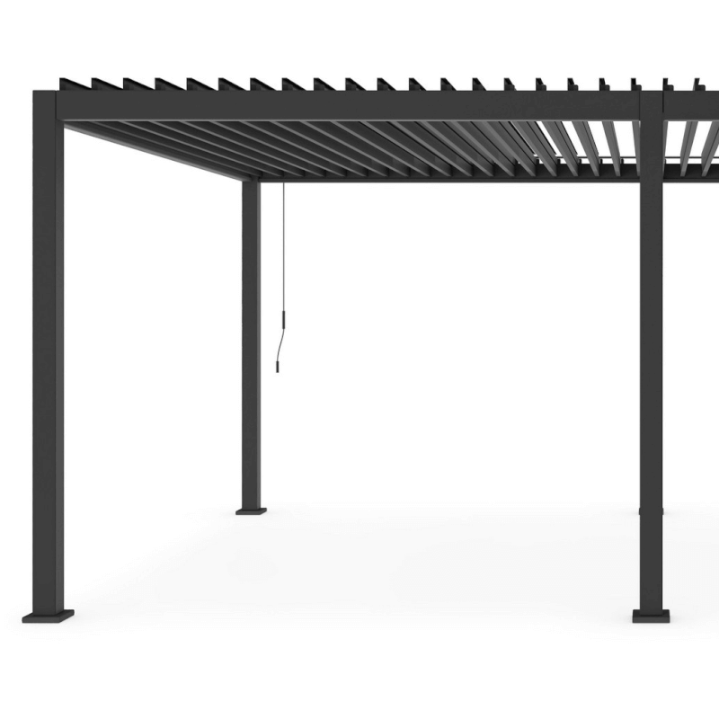 Pergola Océan Anthracite 3,6 x 6 mètres