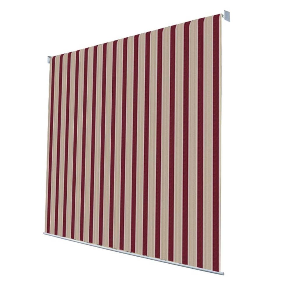 Auvent Mikonos beige - bordeaux 2 x 2,5 mètres Verdelook