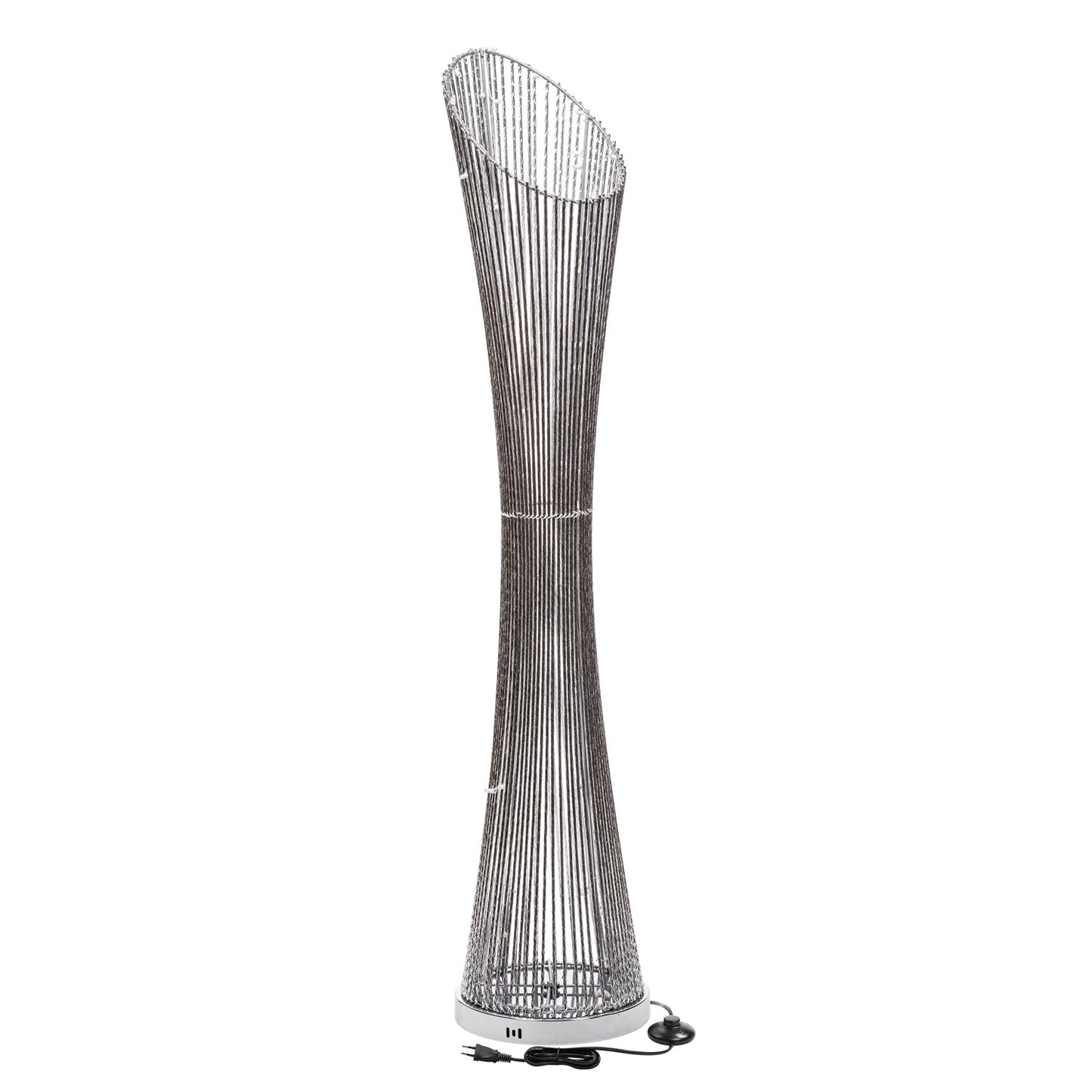 Colonne Évasée ATS Argent 100 LED H140cm Guirlande Lumineuse