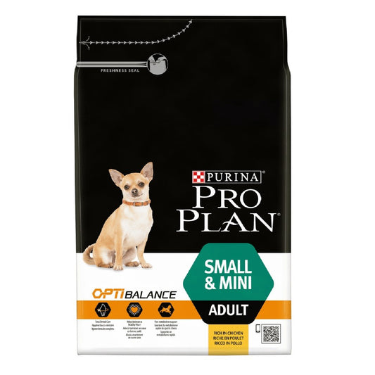 Pro Plan Small &amp; Mini Optibalance chien au poulet Purina 3 kilogrammes