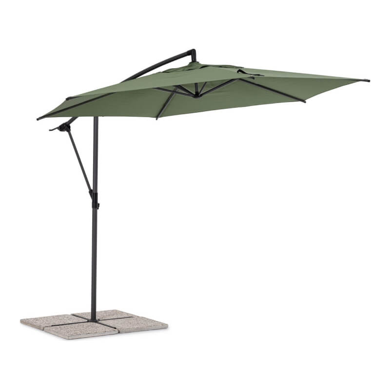 Parapluie Braccio Tropea 3 mètres Anthracite et Olive