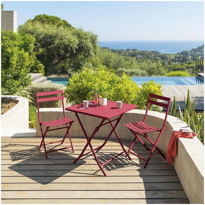 Couleur de la chaise de jardin pliante : rouge