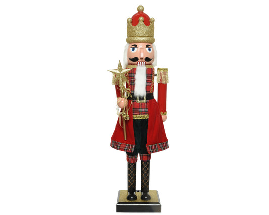 Décoration de Noël King Nutcracker H 32 cm