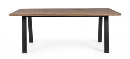 Table d'ameublement en bois naturel Oslo 200 x 100 cm Iperbriko