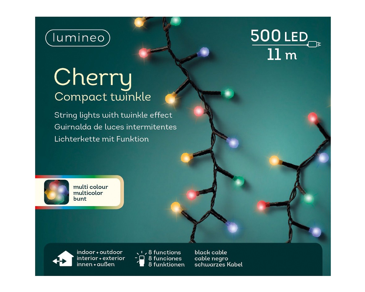 Lumières de Noël LED Cherry Compact 500Led 11 mètres