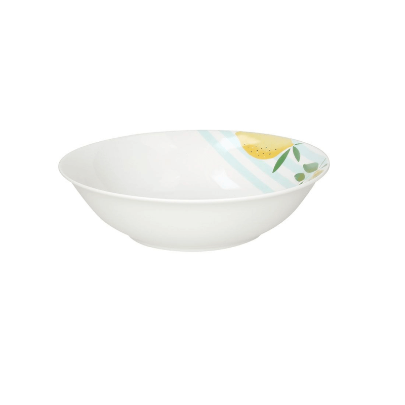 Saladier 23 Cm XH 6 Cm Panarea Porcelaine Jaune