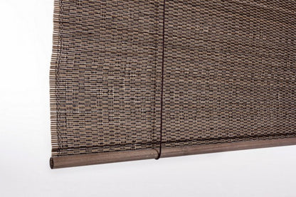 Rideau Dora en bambou marron foncé 120x260 cm