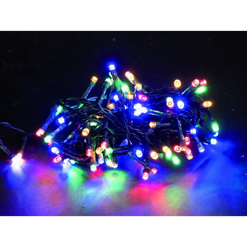 1000 lumières LED multicolores, 20 mètres de lumières de Noël