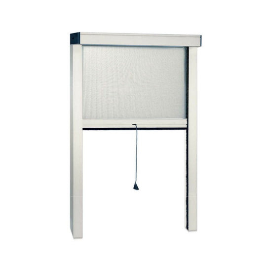 Moustiquaire verticale blanche pour fenêtre 120 x 160 h cm