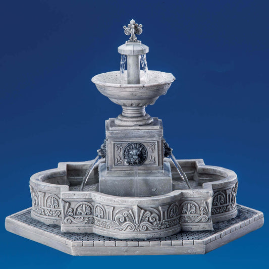 Lemax Modular Plaza-Fountain - Modular Plaza-Fontana Décoration de jeu d'hiver pour village de Noël