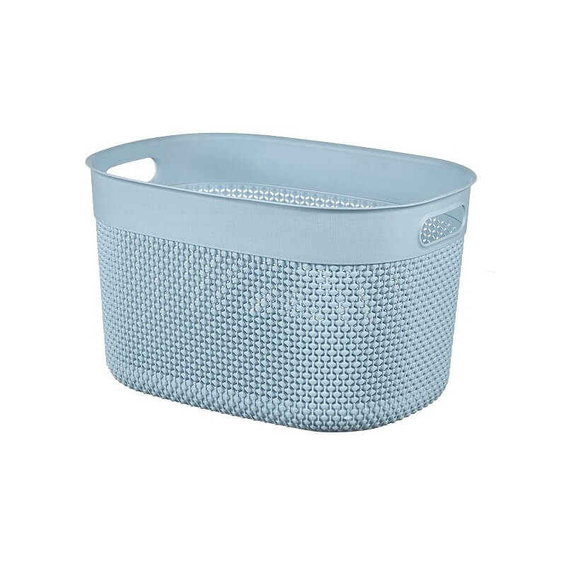 Conteneur Kis Filo Baskets L Pierre Bleu Cm22X38X28,5H