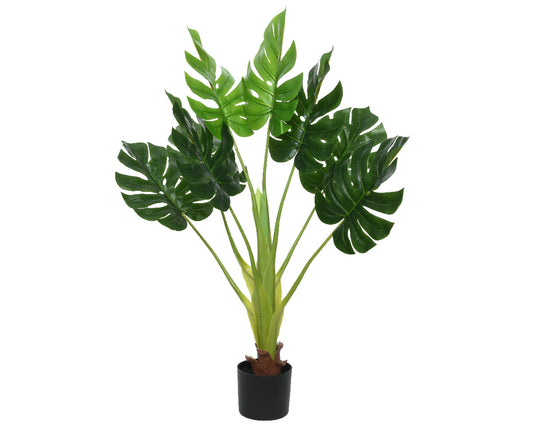 Plante en plastique avec pot 70x29x105h cm vert
