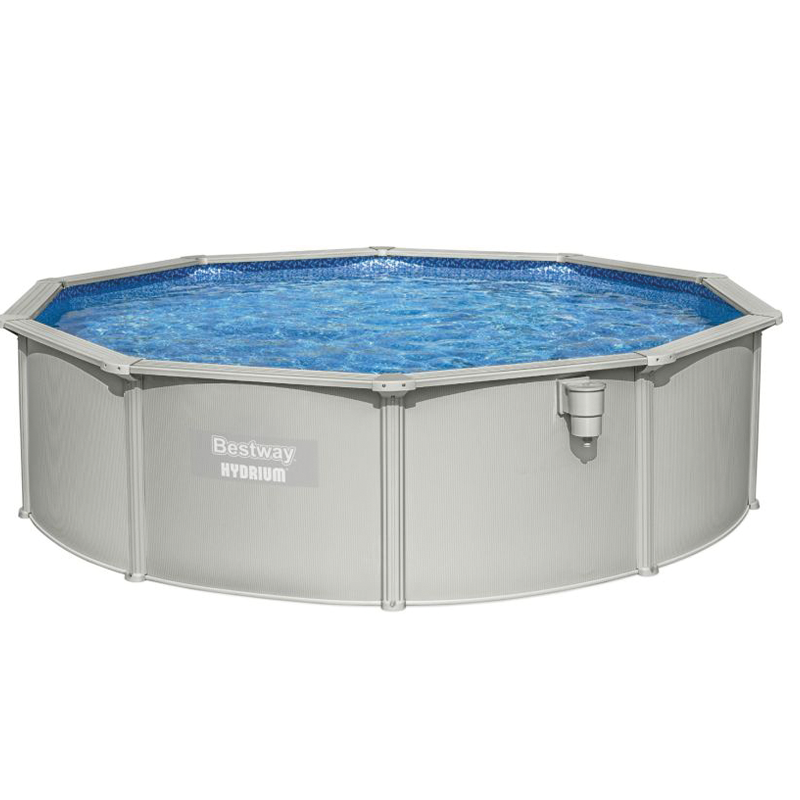 Piscine hors sol Hydrium ronde 460x120 cm grise