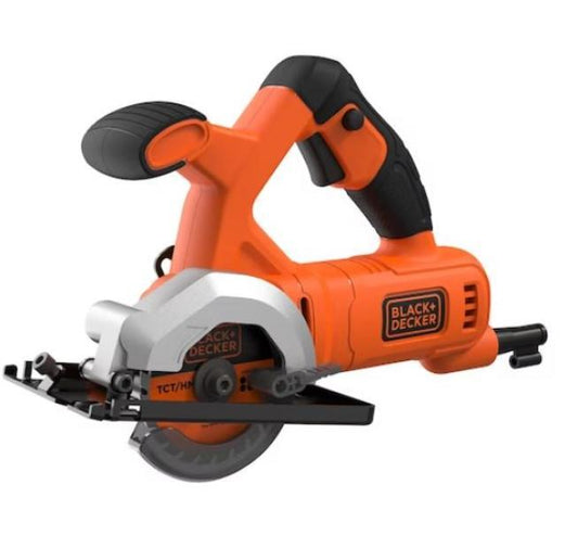 Mini scie circulaire Black and Decker 400w 85 mm avec deux lames fournies Bes510-Qs