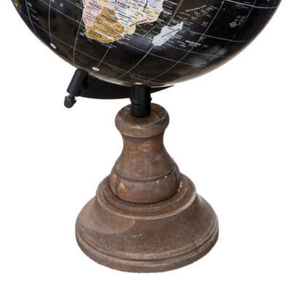 Globe en bois naturel H 32 cm