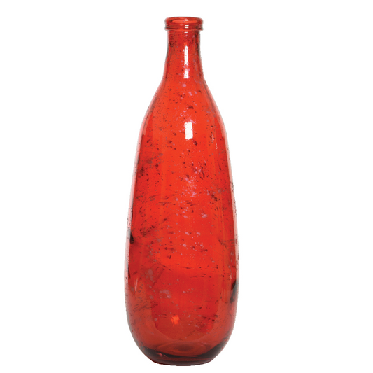 Vase en verre Antique rouge H 75 cm