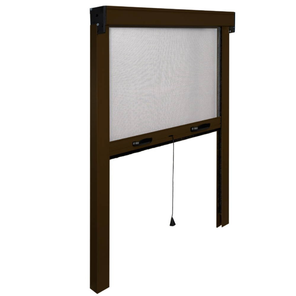 Moustiquaire verticale marron Dimensions 80 cm x 170 h