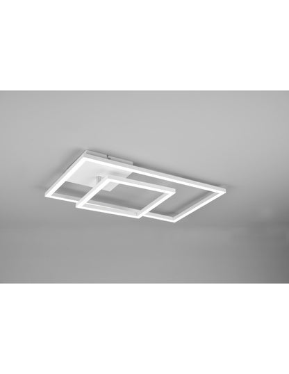 Plafonnier Carré Ajustable Variateur LED Pan Blanc Trio Lighting