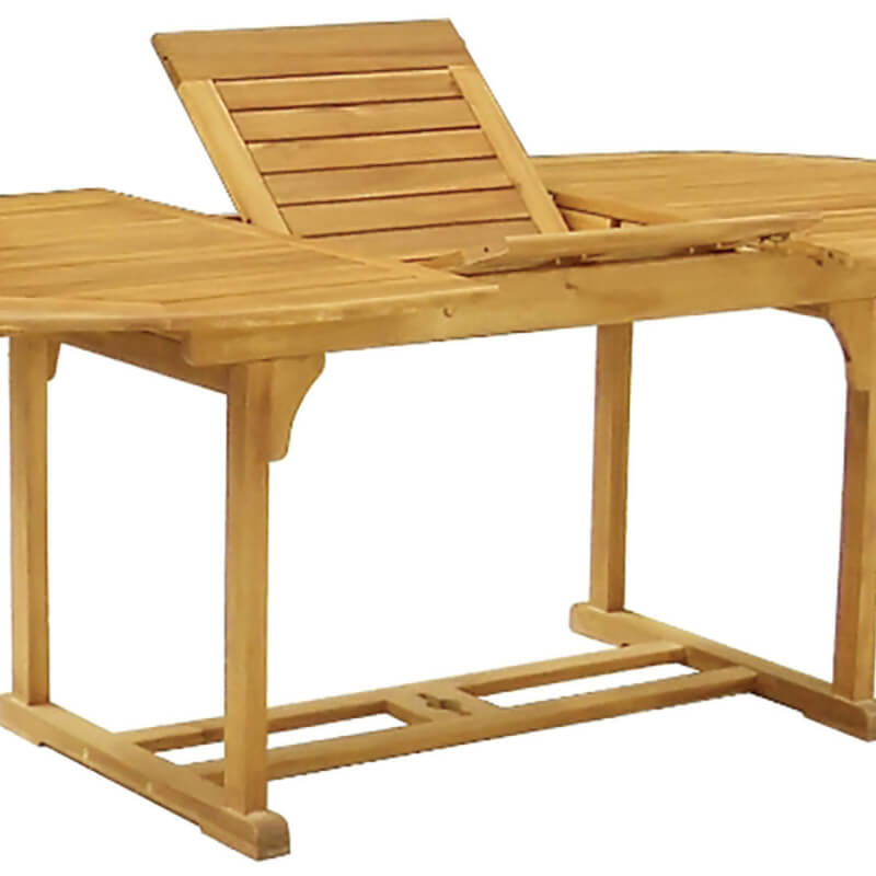 Table ovale extensible en bois