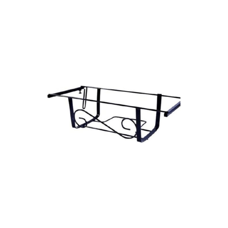 Jardinière de balcon réglable 40 cm noire