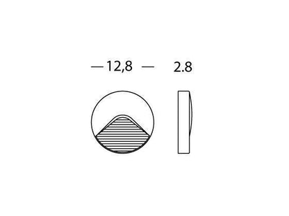 Balise marchepied 2,2W LED 4000K aluminium club line