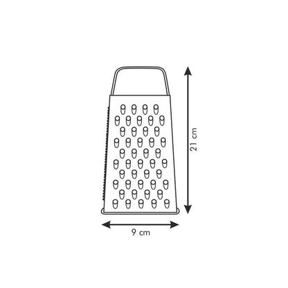 Râpe moyenne à 4 côtés pratique