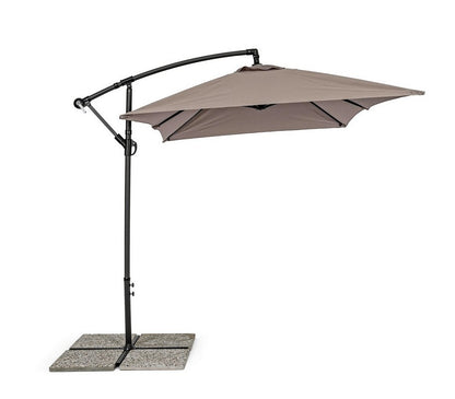 Parapluie Braccio Texas 2x3 gris tourterelle anthracite