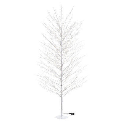 Branche de TILLEUL Blanc H230cm 1560 MicroLED FlashLED 4m+ø115xH230cm Guirlande Lumineuse de Noël