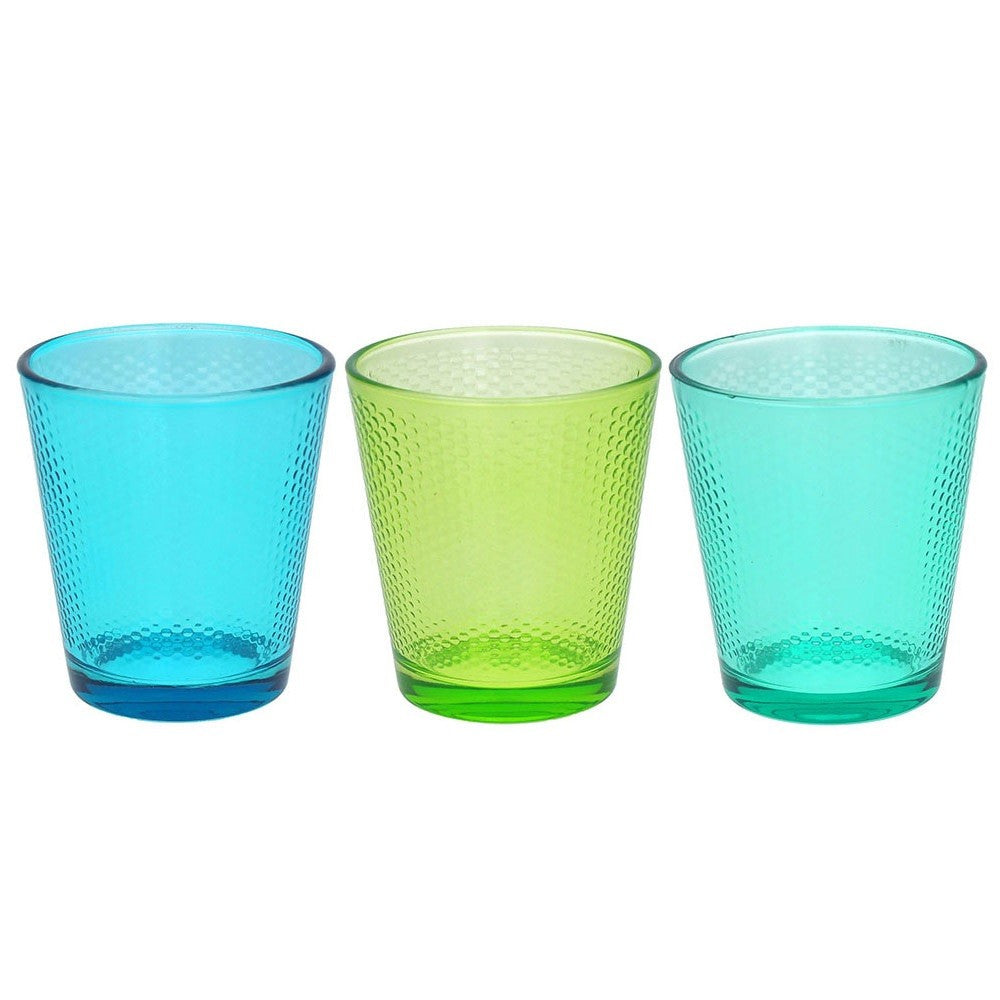 Set de 3 verres multicolores de la ligne Golf Tognana