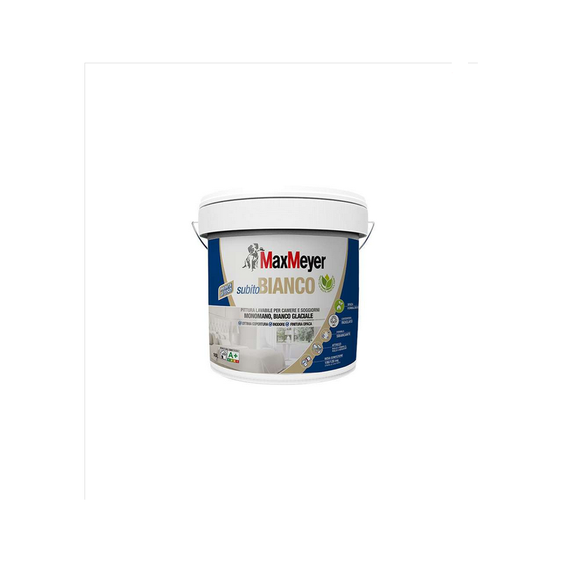 Peinture murale immédiatement lavable blanc 10 litres