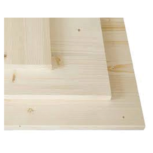 Panneau de table en bois de sapin lamellé épaisseur 28 mm (80x30 cm)