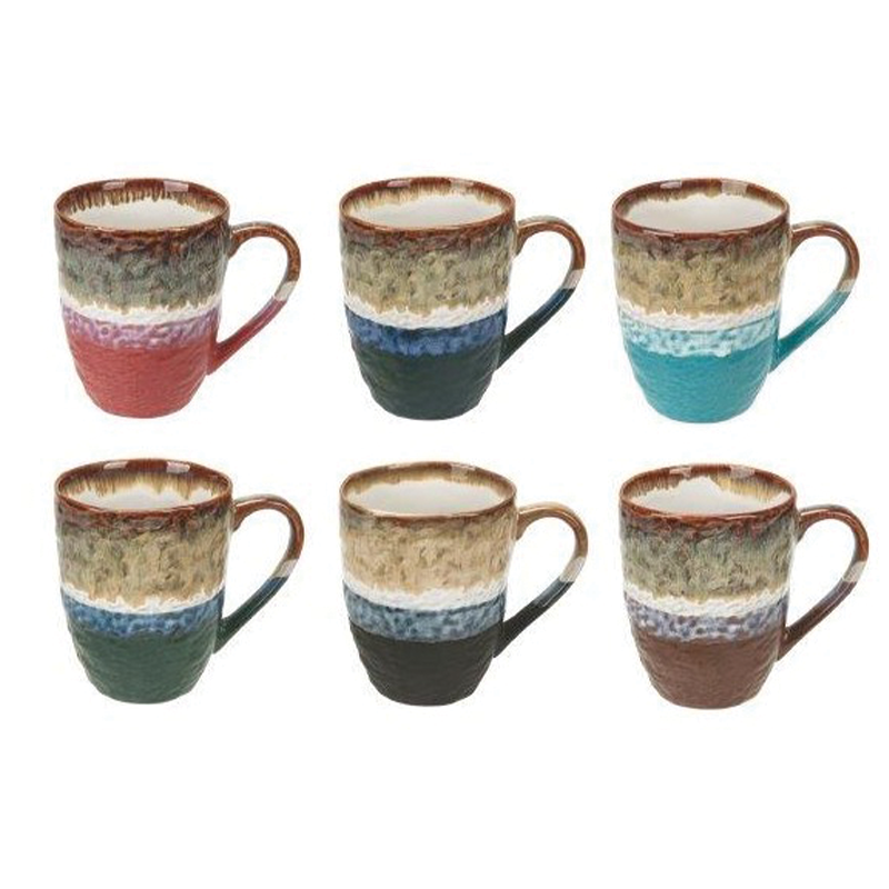 Tasses à café mug 369 cl coloris assortis