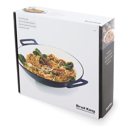 Wok en fonte de porcelaine Ø36 cm Broil King