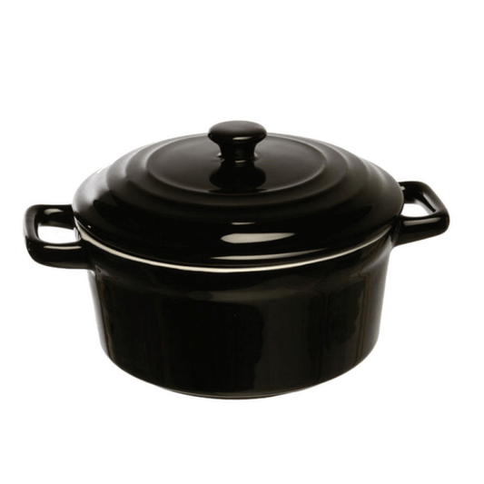 Cocotte noire avec anses 17 cm mininova Lexa en céramique