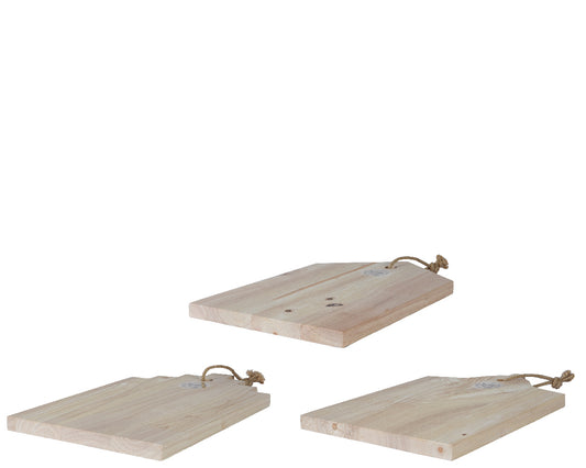 Planche à découper en bois de manguier 3 pièces 38 x 25 x 2 cm