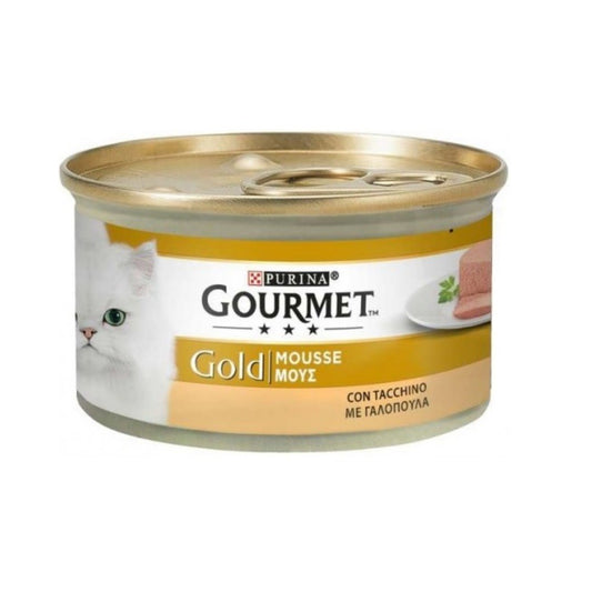 Mousse Gourmet Gold à la dinde Purina 85 grammes