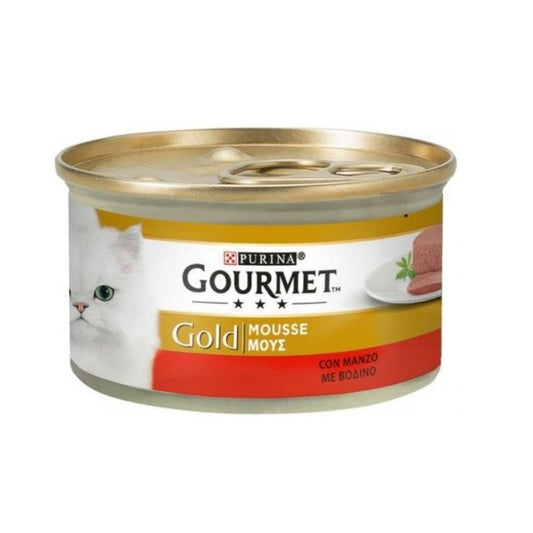 Mousse Gourmet Gold au Bœuf Purina 85 grammes