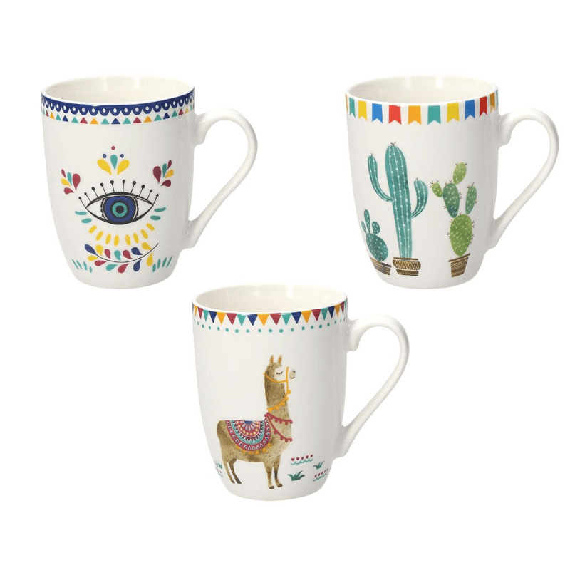 Set 6 pcs Mug 330 cc Maragarita multicolore