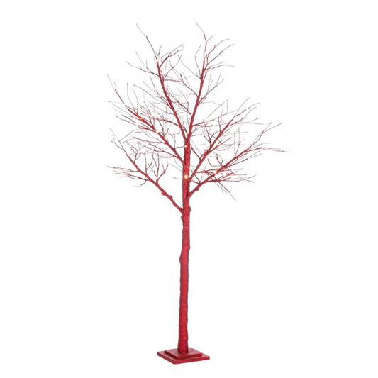 Sapin de Noël en bois rouge H160 x Ø50 cm