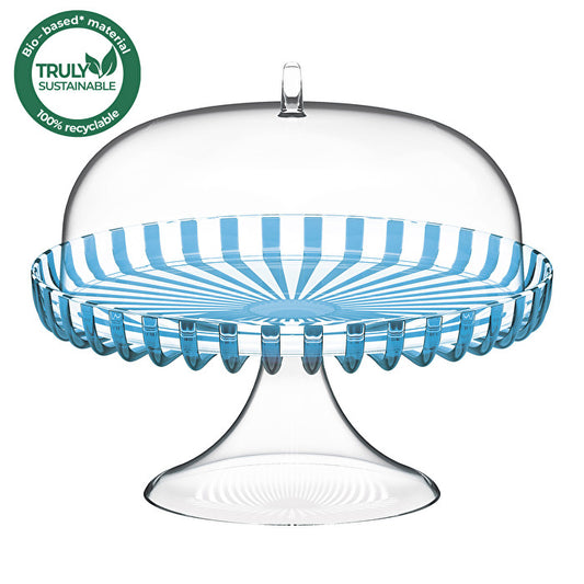 Support avec cloche Guzzini Dolcevita turquoise